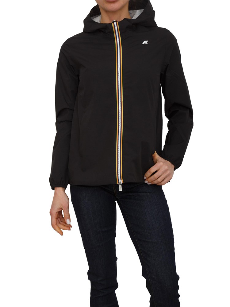 Giubbino Marguerite K-WAY donna in tessuto tecnico nero
