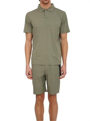 Polo unisex Decouvrir K-WAY in tessuto antipiega verde in UOMO