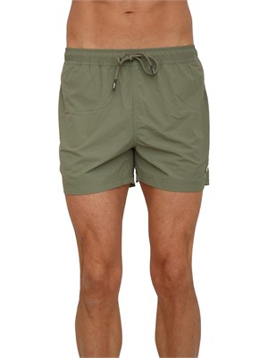 Costume da bagno boxer Hazel K-WAY in tessuto verde in UOMO