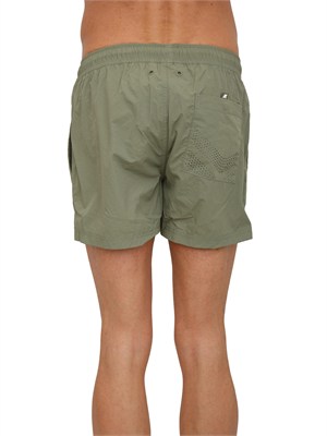Costume da bagno boxer Hazel K-WAY in tessuto verde in UOMO