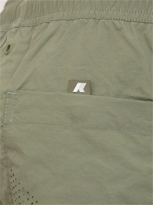 Costume da bagno boxer Hazel K-WAY in tessuto verde in UOMO