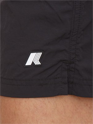 Costume da bagno boxer Hazel K-WAY in tessuto nero in UOMO