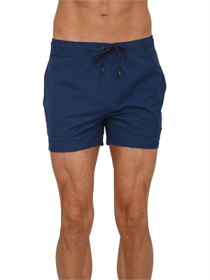 Costume da bagno boxer Hazel K-WAY in tessuto blu e bluette in UOMO
