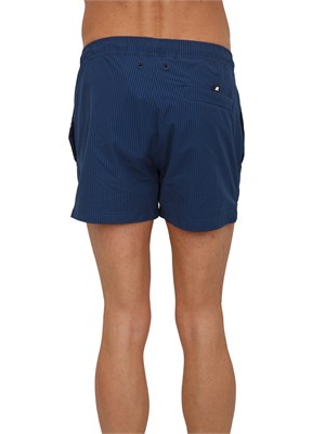 Costume da bagno boxer Hazel K-WAY in tessuto blu e bluette in UOMO