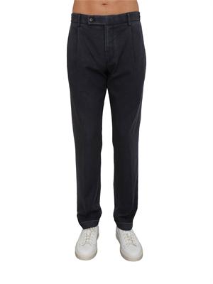 Pantaloni chino uomo Berwich in fresco lana blu in UOMO
