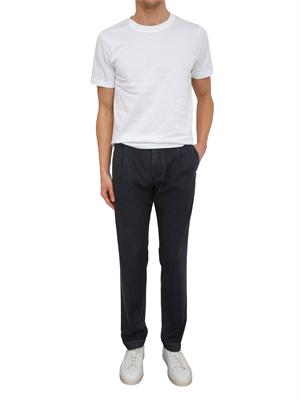 Pantaloni chino uomo Berwich in fresco lana blu in UOMO