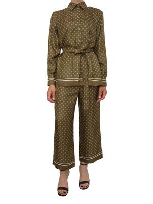 Camicia verde Max Mara Studio in seta stampata in DONNA