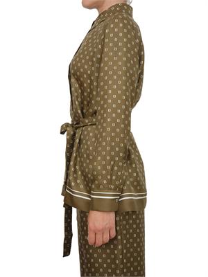 Camicia verde Max Mara Studio in seta stampata in DONNA