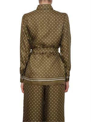 Camicia verde Max Mara Studio in seta stampata in DONNA