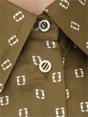 Camicia verde Max Mara Studio in seta stampata in DONNA