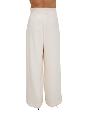 Pantaloni Iblmassa iBlues in crêpe fluido avorio in DONNA