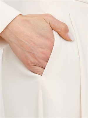 Pantaloni Iblmassa iBlues in crêpe fluido avorio in DONNA