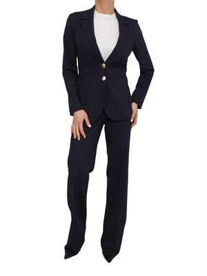 Pantaloni Iblparaggi di iBlues in jersey stretch blu in DONNA