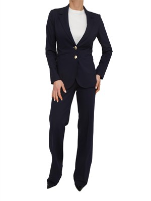 Pantaloni Iblparaggi di iBlues in jersey stretch blu in DONNA