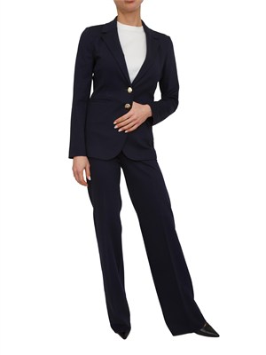 Giacca monopetto Iblurban di iBlues in jersey stretch blu in DONNA