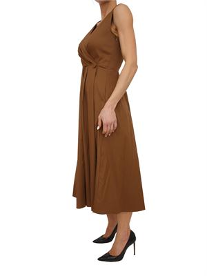 Abito smanicato Iblcasta iBlues in cotone stretch marrone in DONNA