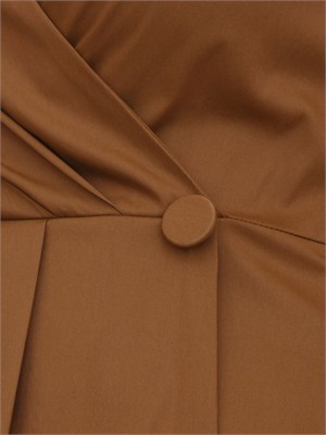 Abito smanicato Iblcasta iBlues in cotone stretch marrone in DONNA