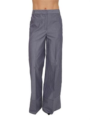 Pantaloni Iblorigine di iBlues in popeline di cotone blu in DONNA