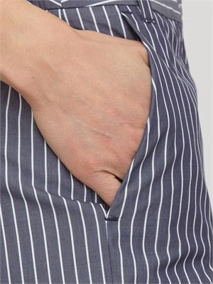 Pantaloni Iblorigine di iBlues in popeline di cotone blu in DONNA