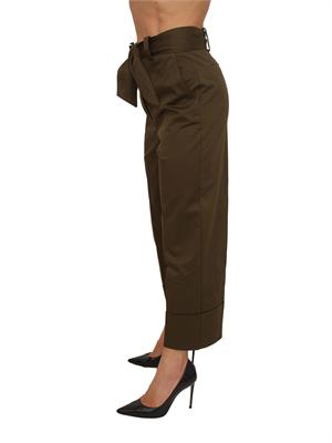 Pantaloni Iblaffetto iBlues in cotone stretch verde kaki in DONNA