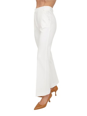 Pantaloni Flare Emme Marella in jersey bianco in DONNA