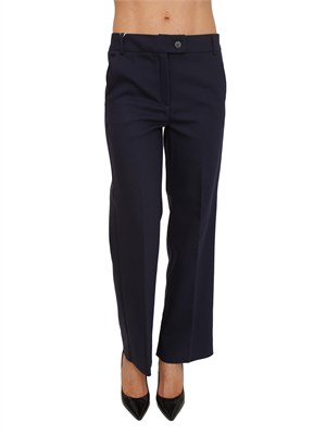 Pantaloni donna Emmsalute di Emme Marella in misto cotone blu in DONNA