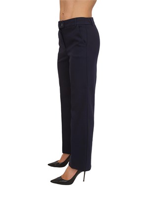 Pantaloni donna Emmsalute di Emme Marella in misto cotone blu in DONNA