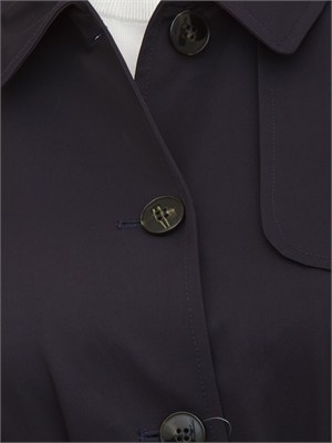 Trench Emmopera di Emme Marella in gabardina antigoccia blu in DONNA