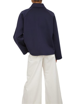 Giubbino Emmfontana di Emme Marella in morbido tessuto blu in DONNA