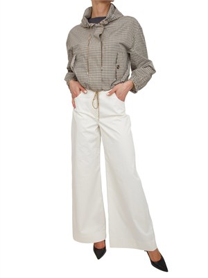 Giubbino Emmzamia di Emme Marella in taffetà beige in DONNA