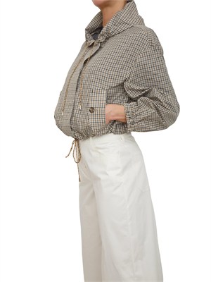 Giubbino Emmzamia di Emme Marella in taffetà beige in DONNA