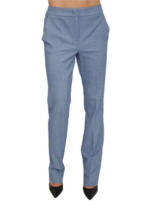 Pantalone Emmtrofeo Emme Marella in viscosa stretch lamÈ blu denim in DONNA