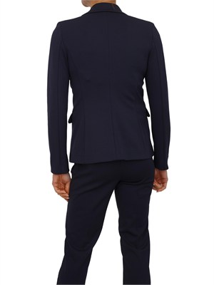 Giacca monopetto Emmgamma Emme Marella in jersey stretch blu in DONNA