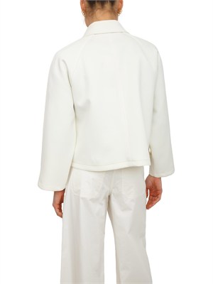 Giubbino Emmfontana di Emme Marella in morbido tessuto bianco in DONNA