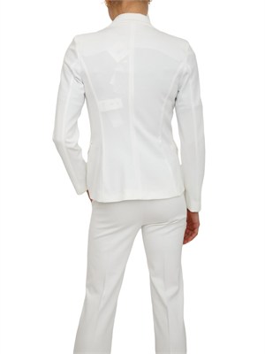 Giacca monopetto Emmgamma di Emme Marella in jersey bianco in DONNA