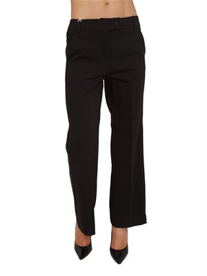 Pantaloni donna Emmsalute di Emme Marella in misto cotone nero in DONNA