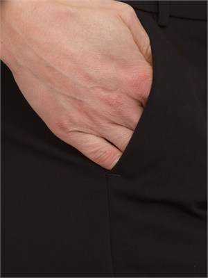 Pantaloni donna Emmsalute di Emme Marella in misto cotone nero in DONNA