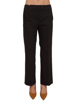 Pantaloni donna Emmsalute di Emme Marella in misto cotone nero in DONNA