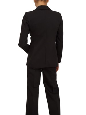 Giacca doppiopetto Emmrum1 Emme Marella in misto cotone nero in DONNA