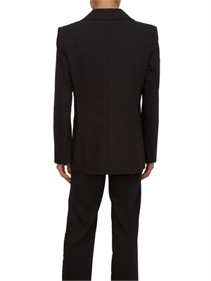 Giacca doppiopetto Emmrum1 Emme Marella in misto cotone nero in DONNA