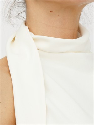 Abito MLTNINEE Marella in crêpe envers satin avorio in DONNA