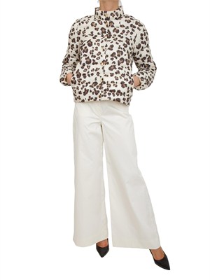 Giubbino reversibile Emmpatio di Emme Marella in fantasia e in tinta unita bianco in DONNA