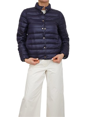 Giubbino reversibile Emmpatio di Emme Marella in fantasia e in tinta unita blu in DONNA