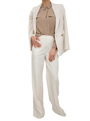 Camicia MLLFEBE Marella in crêpe de Chine misto seta tortora in DONNA