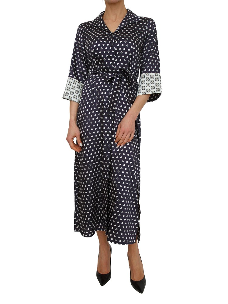 Abito chemisier EMMFOLGORE Emme Marella in twill stampato blu