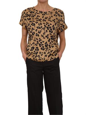 Blusa Rane Emme Marella in twill di viscosa animalier in DONNA