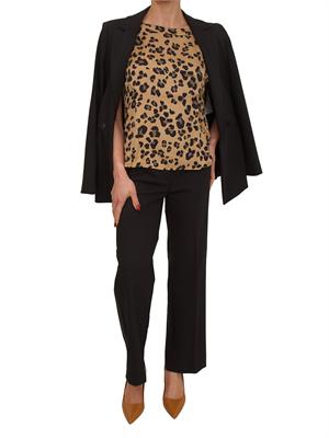 Blusa Rane Emme Marella in twill di viscosa animalier in DONNA