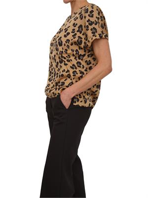 Blusa Rane Emme Marella in twill di viscosa animalier in DONNA