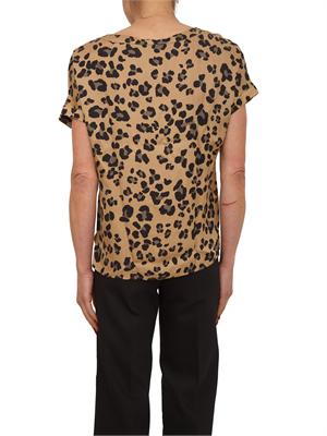 Blusa Rane Emme Marella in twill di viscosa animalier in DONNA