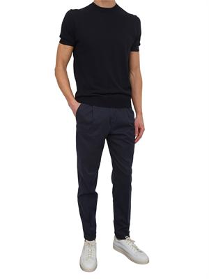 T-shirt uomo Aiace Galassi in maglia di pregiato cotone blu in UOMO